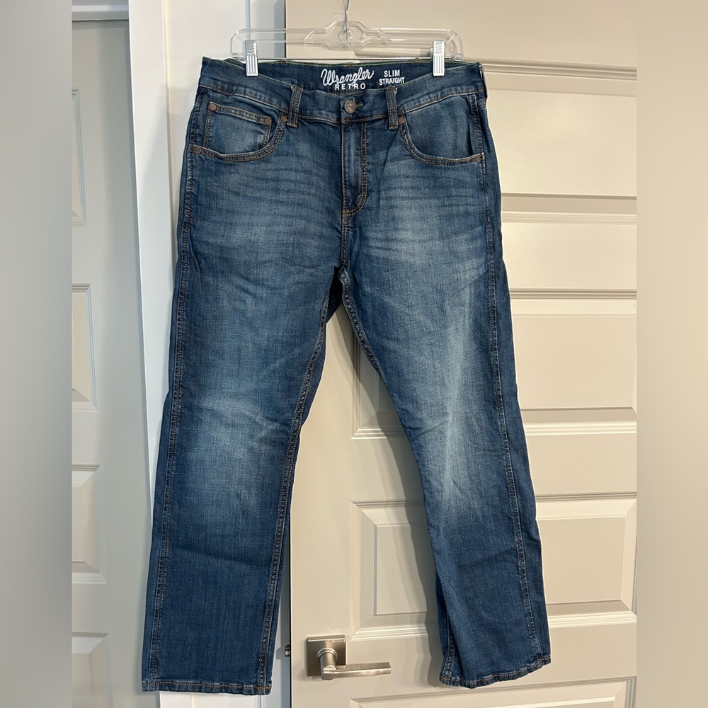 Wrangler Slim Straight Blue Jeans